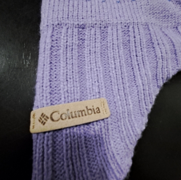 Columbia Girl's Purple & Pink Beanie   Size Youth - Picture 3 of 7